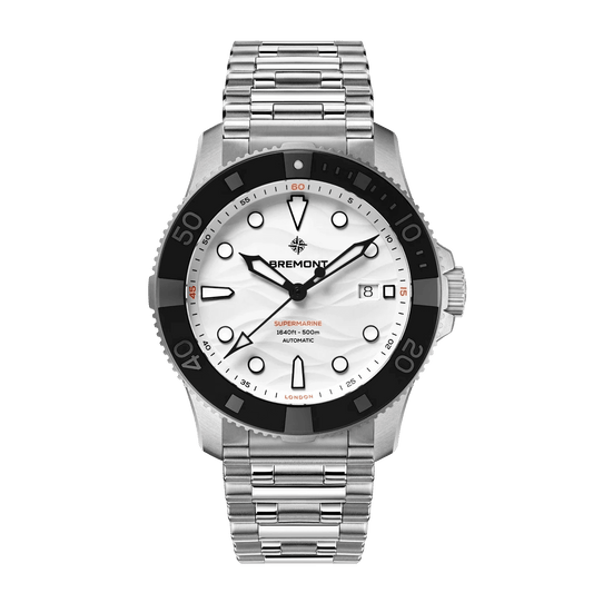 Bremont Supermarine 500m, Polar White SM43-DT-SS-WH-B