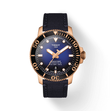 Load image into Gallery viewer, TISSOT SEASTAR 1000 POWERMATIC 80 ROSE GOLD GRADED BLUE-BACK
