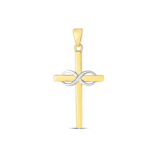 Royal Chain 14K Two-tone Cross Pendant TPD9928