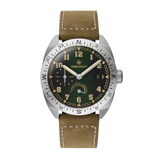 Bremont Terra Nova 40.5 Turning Bezel Power Reserve TN40-PWR-SS-GN-L-S