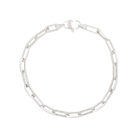 Royal Chain 14K 4mm Diamanté Paperclip Bracelet WC17068