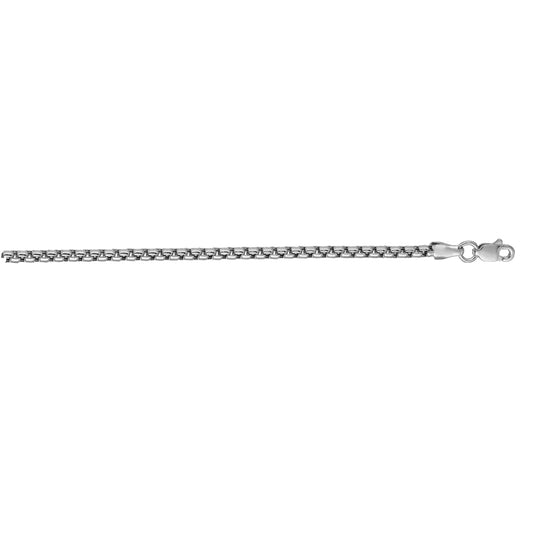 Royal Chain 14K Gold 1.6mm Round Box Chain SRBX080