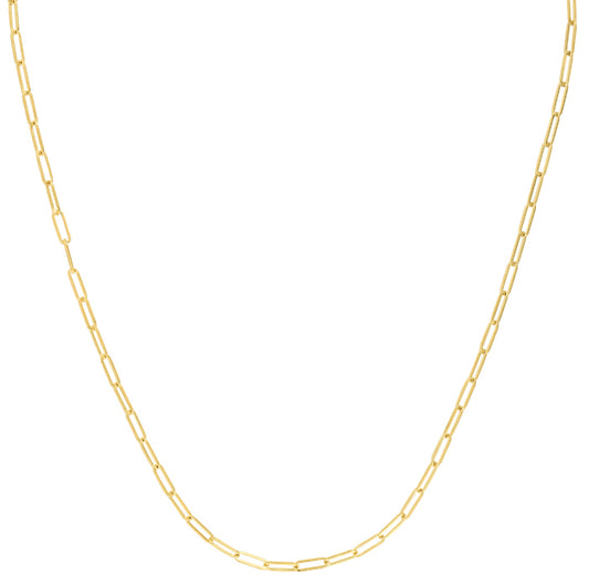 Royal Chain 10K Gold 2.5mm Paperclip Chain PCLIP060