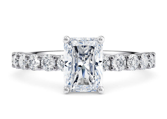 Akinia Radiant Shape Diamond Band Claw 2.30 mm