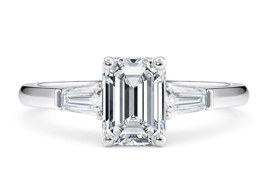 Alexandria Emerald Shape Claw Trilogy 1.90 mm