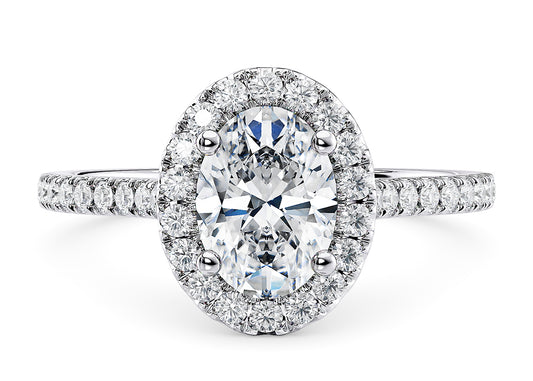Aphrodite Oval Shape Castle Halo 1.60 mm