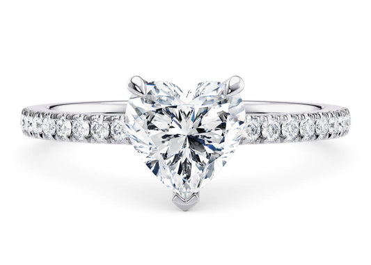 Aria Heart Shape Castle Diamond Band 1.70 mm