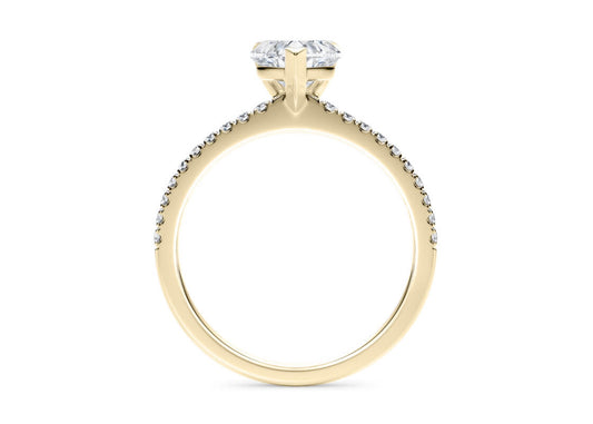 Aria Heart Shape Castle Diamond Band 1.70 mm