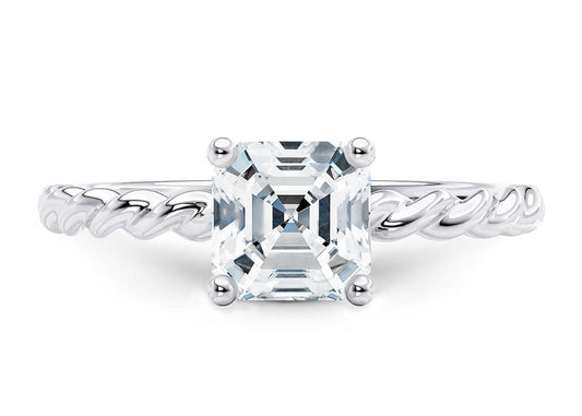 Ascot Asscher Shape Solitaire 1.80 mm