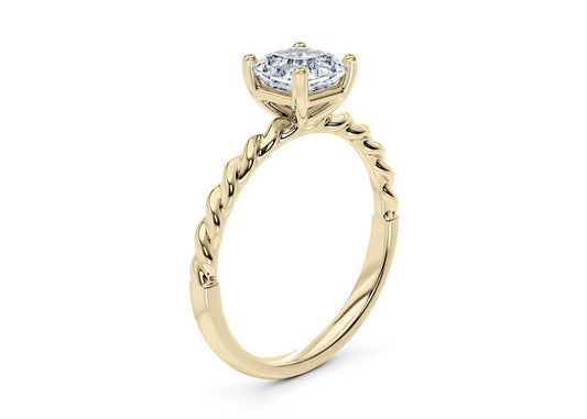 Ascot Asscher Shape Solitaire 1.80 mm