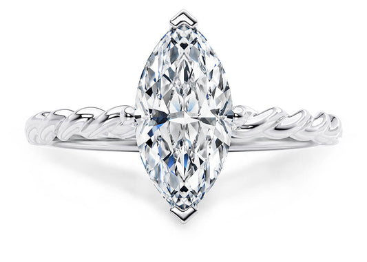 Ascot Marquise Shape Solitaire 1.80 mm