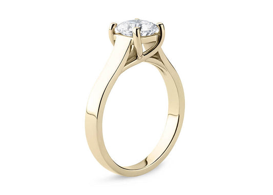 Ballerina Cushion Shape Solitaire 2.3mm - 3.2mm