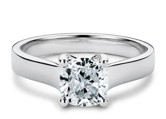 Ballerina Cushion Shape Solitaire 2.3mm - 3.2mm