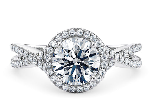 Bellatrix Round Shape Castle Halo 3.30 mm