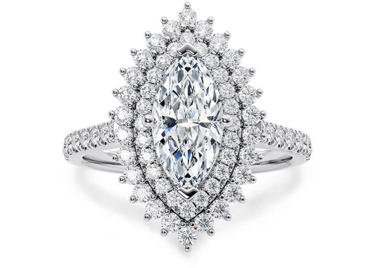 Berkeley Marquise Shape Claw Halo 1.80 mm