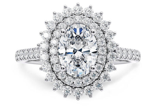 Berkeley Oval Shape Claw Halo 1.80 mm