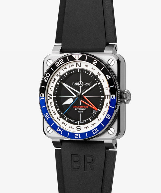 Bell & Ross BR-03 GMT Compass BR03A-GR-SKST/SRB