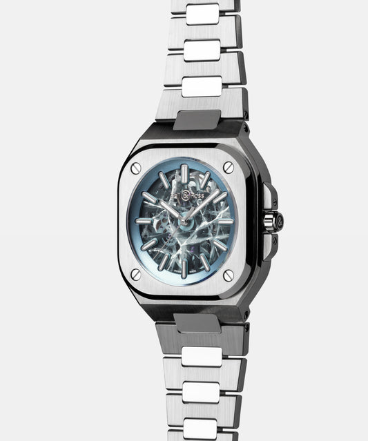 Bell & Ross BR-05 Skeleton Arctic Blue 40 MM BR05A-AB-SKST/SRB