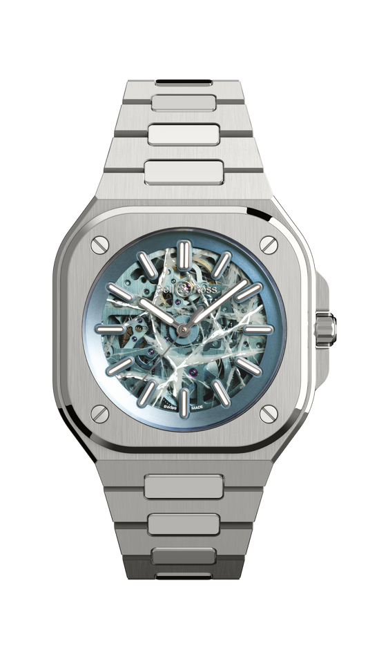 Bell & Ross BR-05 Skeleton Arctic Blue 40 MM BR05A-AB-SKST/SRB