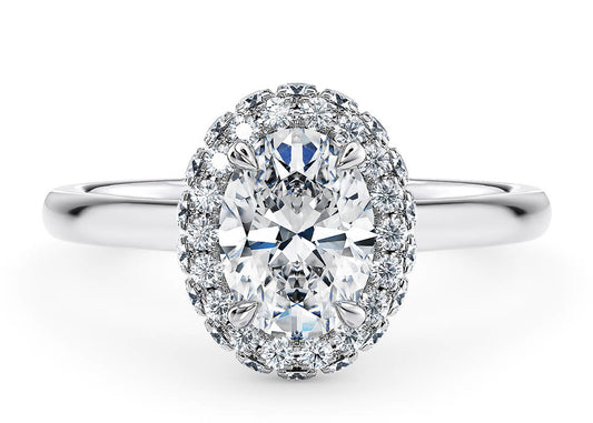 Cassia Oval Shape Pave Setting Gaia Collection 2.00 mm