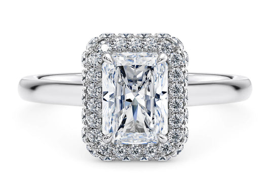 Cassia Radiant Shape Gaia Collection Pave Setting 2.00 mm