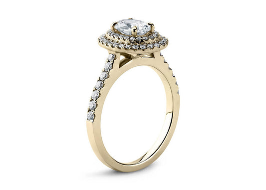 Empress Oval Shape Castle Halo 1.80 mm