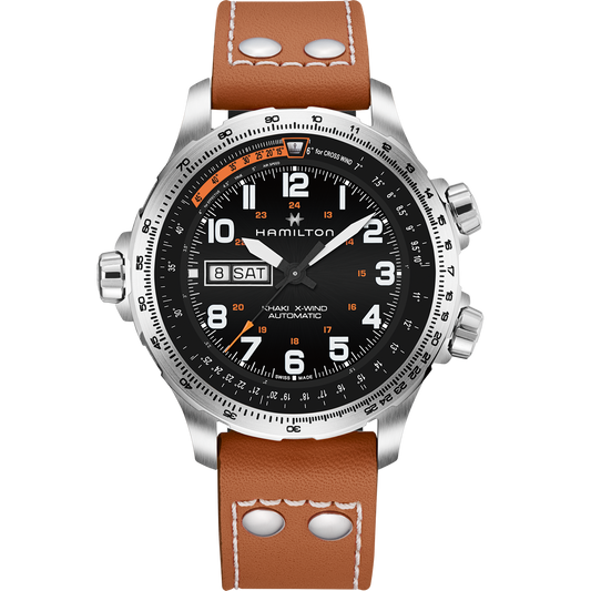 Khaki Aviation X-Wind Day Date Auto H77755533