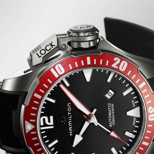 Khaki Navy Frogman Titanium Auto H77805335