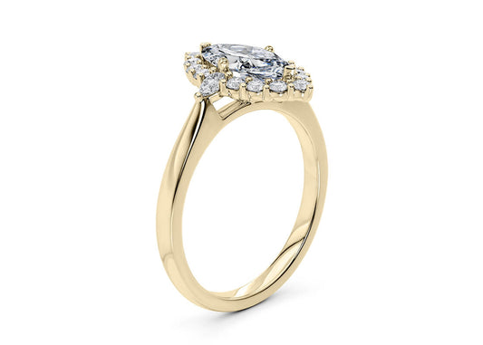 Hampstead Marquise Shape Claw Halo 2.00 mm