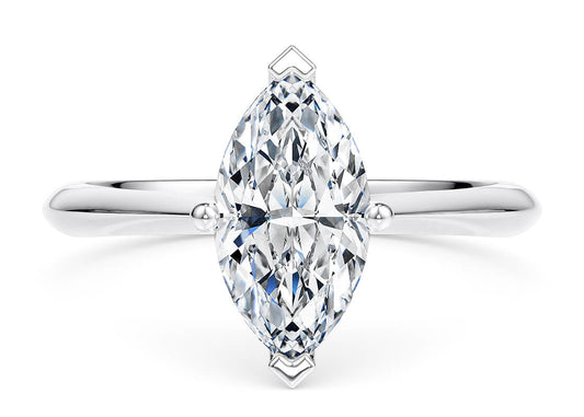 Iris Marquise Shape Thread Solitaire 2.20 mm