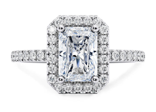 Isabella Radiant Shape Halo Castle 1.60 mm