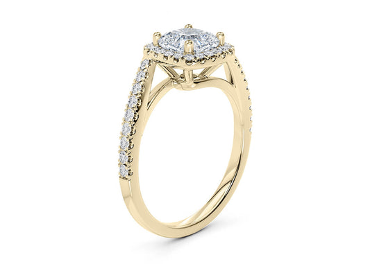 Kew Cushion Shape Halo Castle 1.80 mm