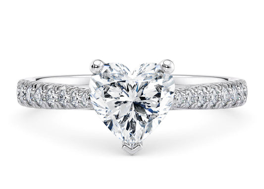Kindrea Heart Shape Cut Down Diamond Band 2.20 mm