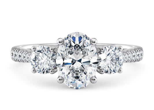 Lisbon Oval Shape Castle Trilogy 2.00 mm