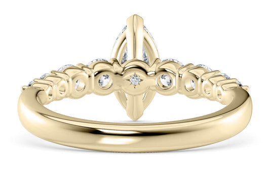 Lyra Marquise Shape Claw Diamond Band 2.00 mm