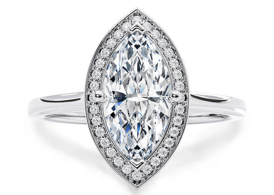 Minerva Marquise Shape Thread Halo 1.60 mm