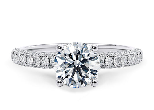 Muse Round Shape Pave Setting Diamond Band 2.50 mm