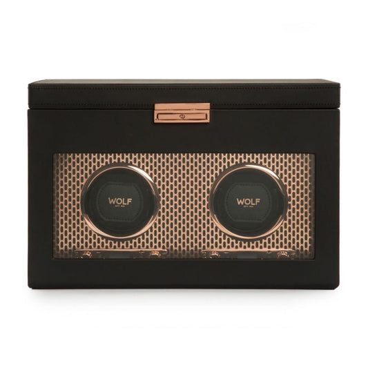 Wolf Axis Double Watch Winder With Storage 469316