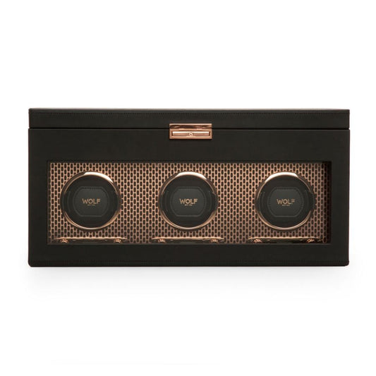 Wolf Axis Triple Watch Winder With Storage 469416