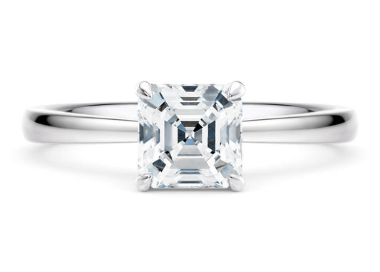 Starlight Engagement Ring Asscher Shape Castle Starlight Collection 2.00 mm