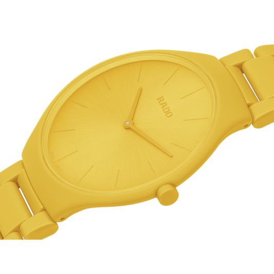 Rado True Round Thinline Les Couleurs™ Le Corbusier Sunshine yellow 4320W R27093632
