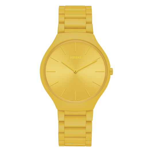 Rado True Round Thinline Les Couleurs™ Le Corbusier Sunshine yellow 4320W R27093632