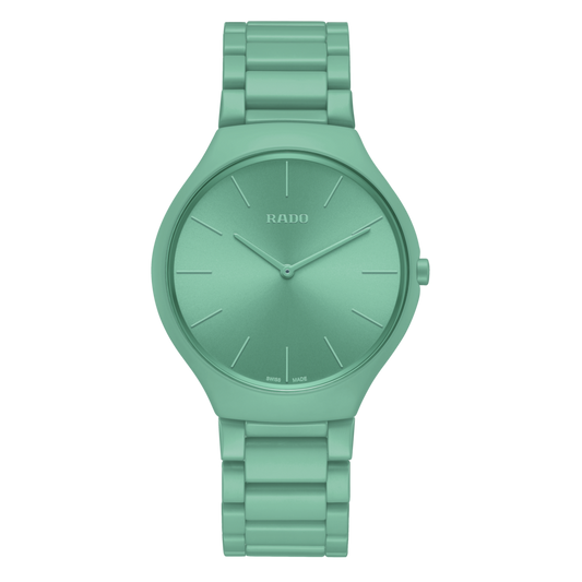 Rado True Round Thinline Les Couleurs™ Le Corbusier Slightly greyed English green 32041 R27096662