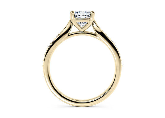 Victoria Cushion Shape Diamond Band Thread 2.20 mm