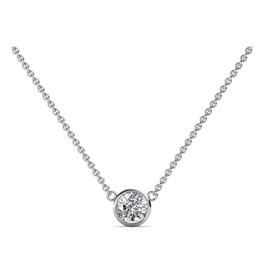 14k 0.50ctw Diamond Solitaire Necklace