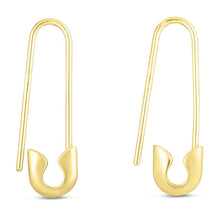 Load image into Gallery viewer, 14K Safety Pin Earring
