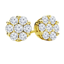 Load image into Gallery viewer, 0.25ctw Diamond Cluster Stud Earring
