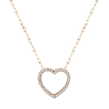 Load image into Gallery viewer, 0.11ctw Diamond Heart Pendant
