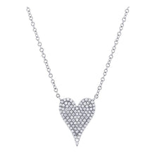 Load image into Gallery viewer, 14k 0.20ctw Diamond Heart Necklace
