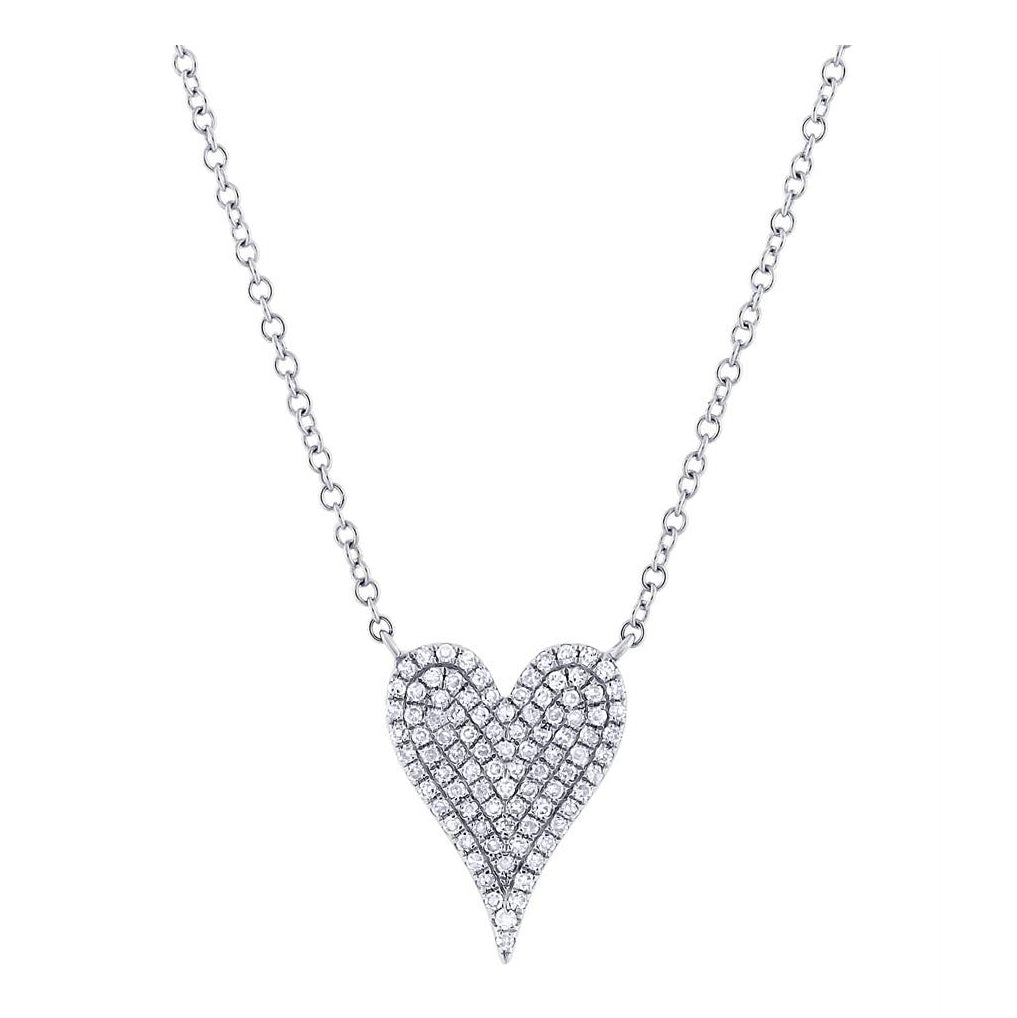 14k 0.20ctw Diamond Heart Necklace